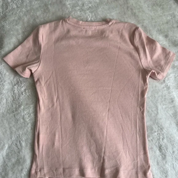 Zara Pale Pink Crewneck Top - Picture 4 of 4